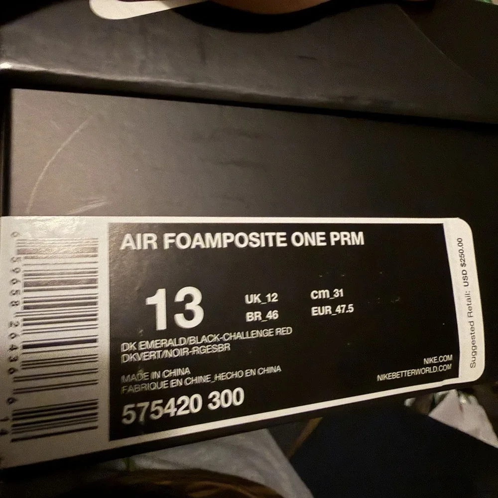 Rare‎ Nike Air Foamposite One PRM Gone Fishing Size 13 New 575420-300